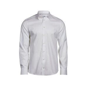 Tee Jays Mens Stretch Shirt / White